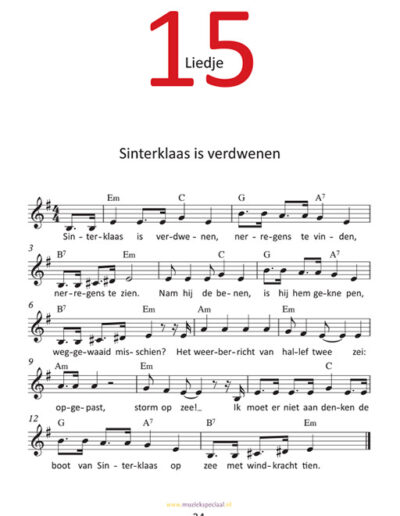Sinterklaasbundel - noten Pag34 Sinterklaas is verdwenen- Prisma Kleurmuziek