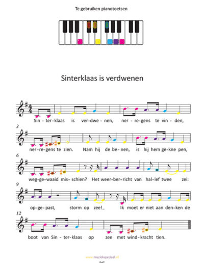 Sinterklaasbundel - noten Pag35 Sinterklaas is verdwenen- Prisma Kleurmuziek